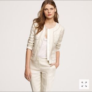 Jcrew linen jacket size 0